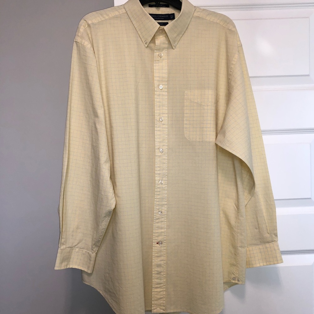 Daniel Cremieux Men's Shirt Button Down Size 17.5 X 35